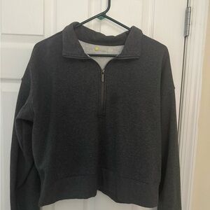 Zella Dark Gray Quarter-Zip Pullover